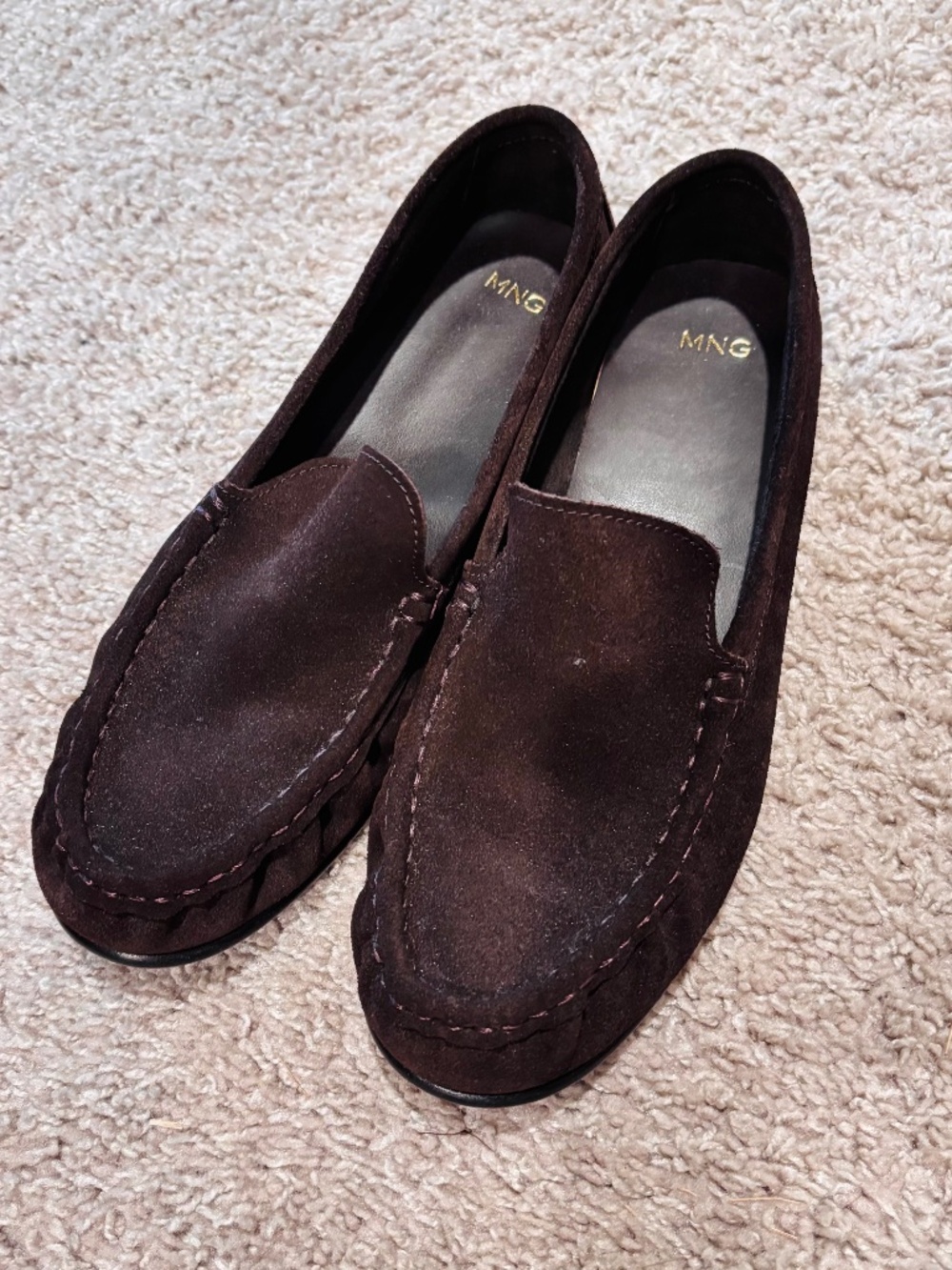 Mango Brown Suede Loafer